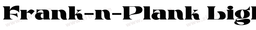 Frank-n-Plank Light字体转换